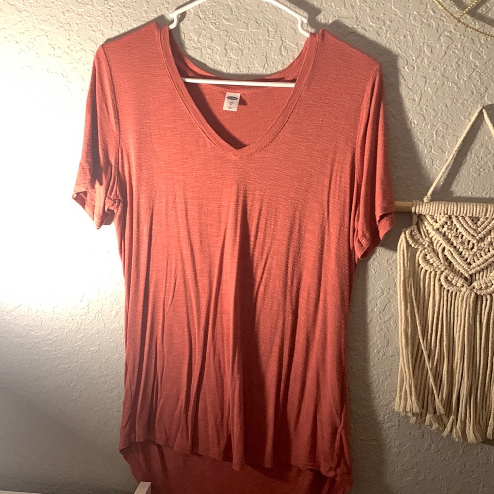 plain coral t shirt
